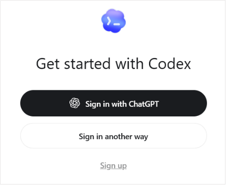 Codex 起始页截图