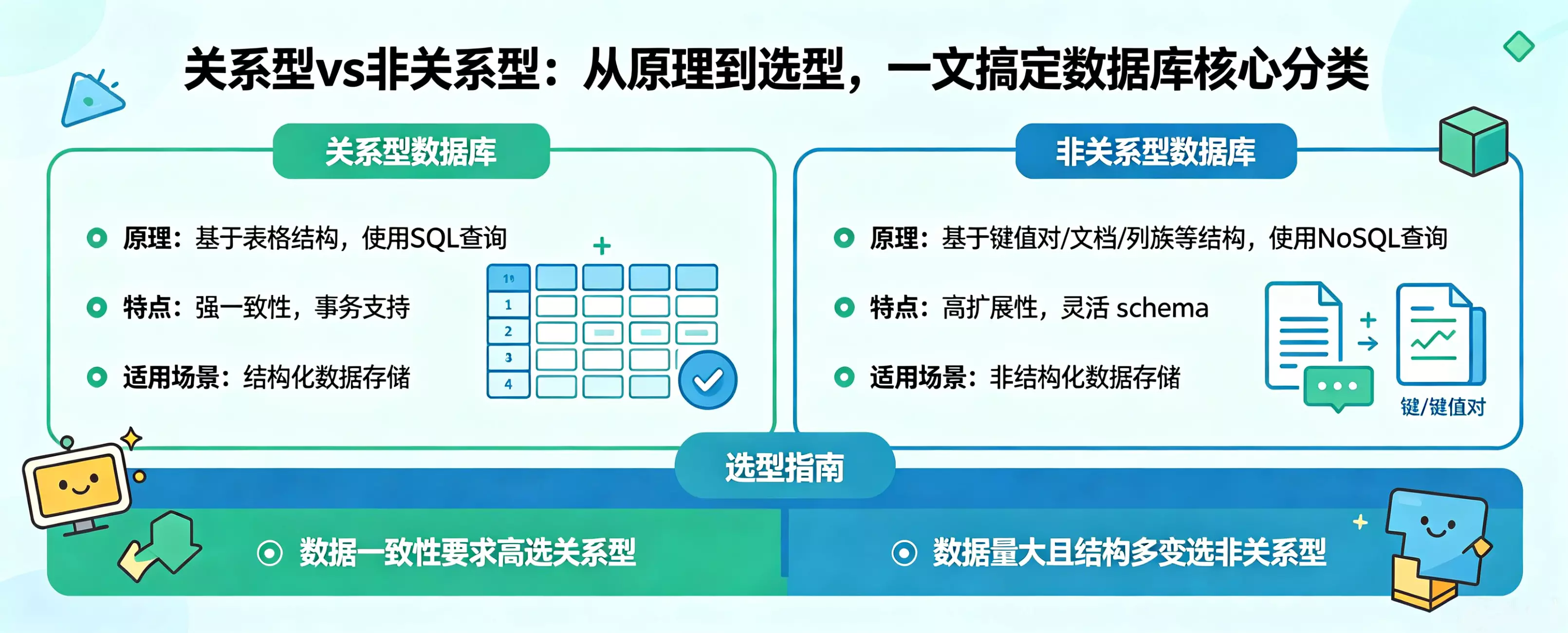 关系型 vs 非关系型：从原理到选型，一文搞定数据库核心分类